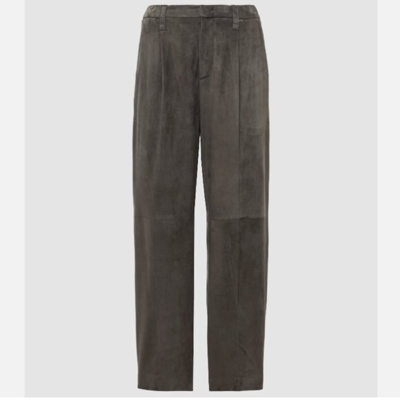 Brunello Cucinelli Suede straight pants - Picture 2 of 11